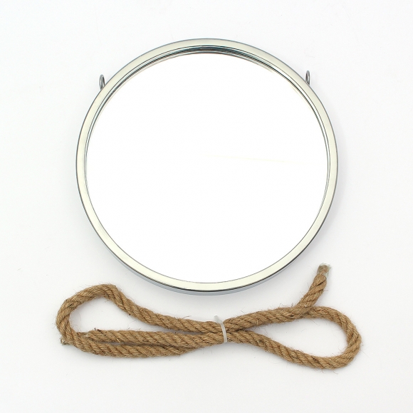 빈티지 스트랩 벽거울(30cm) (실버)