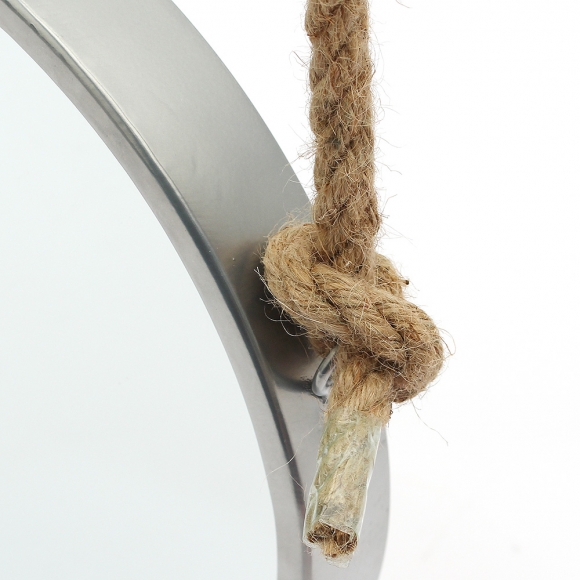 빈티지 스트랩 벽거울(30cm) (실버)