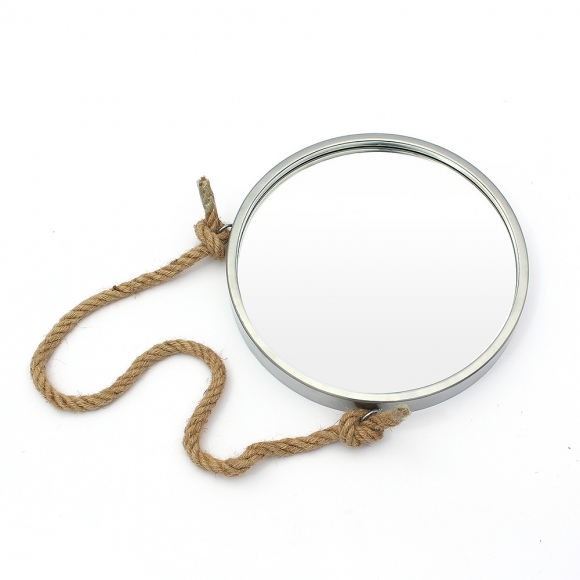 빈티지 스트랩 벽거울(30cm) (실버)