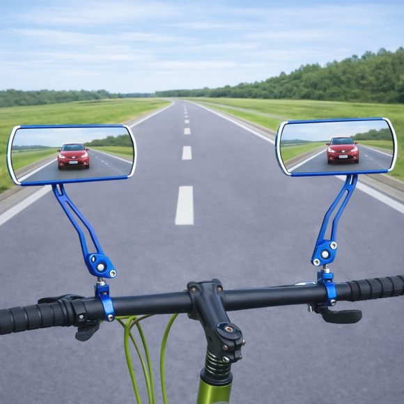 와이드 자전거 백미러 2p세트(블루)