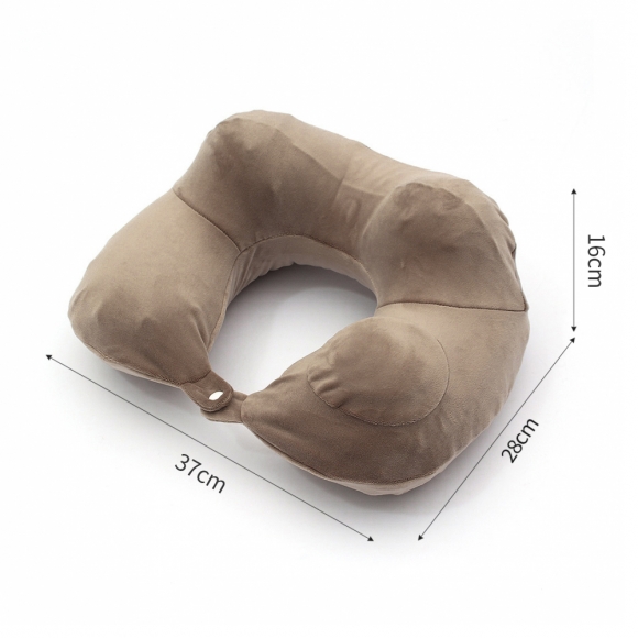 넥플로우 펌핑 에어 목베개(브라운)