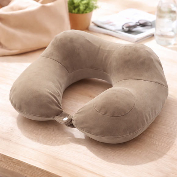 넥플로우 펌핑 에어 목베개(브라운)