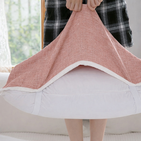 클린앤 밴딩 순면 베개커버(테라코타)