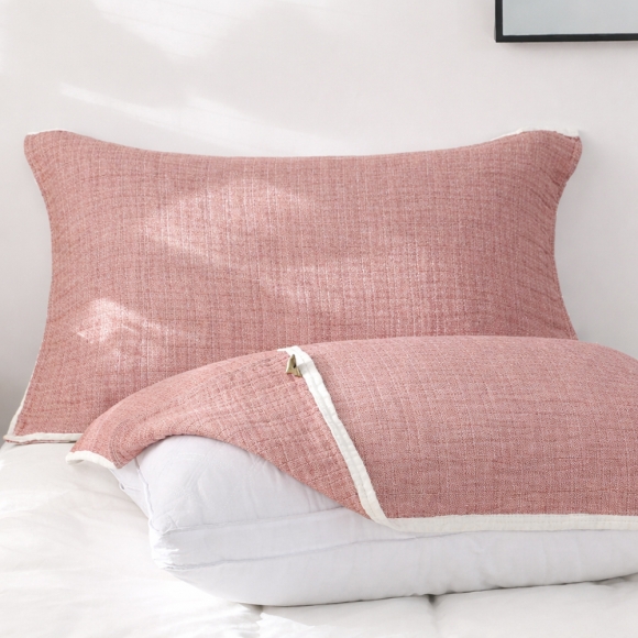 클린앤 밴딩 순면 베개커버(테라코타)