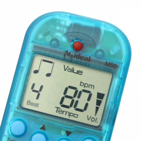 클립형 디지털 메트로놈(투명 블루)