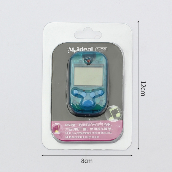 클립형 디지털 메트로놈(투명 블루)