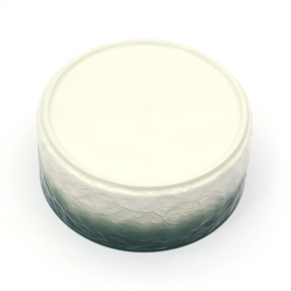 반려동물 우드받침 도자기식기(16cm) (그린그라데이션)