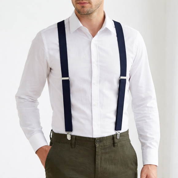 베이직 3클립 멜빵 2p세트(네이비)