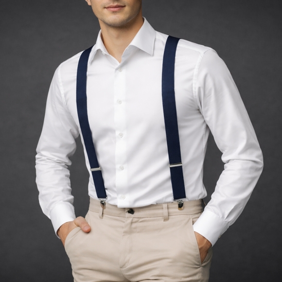 베이직 3클립 멜빵 2p세트(네이비)