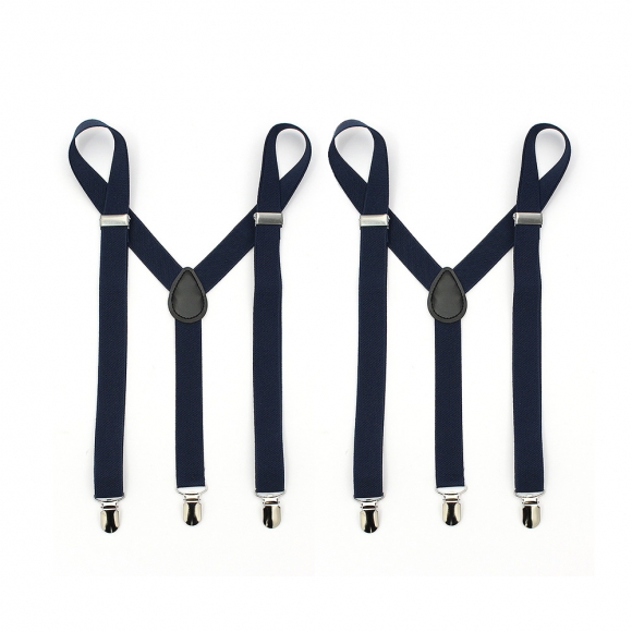베이직 3클립 멜빵 2p세트(네이비)
