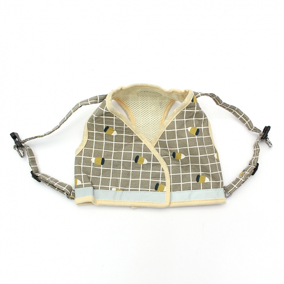 러브잇 강아지 하네스+리드줄 세트(XL) (옐로우)