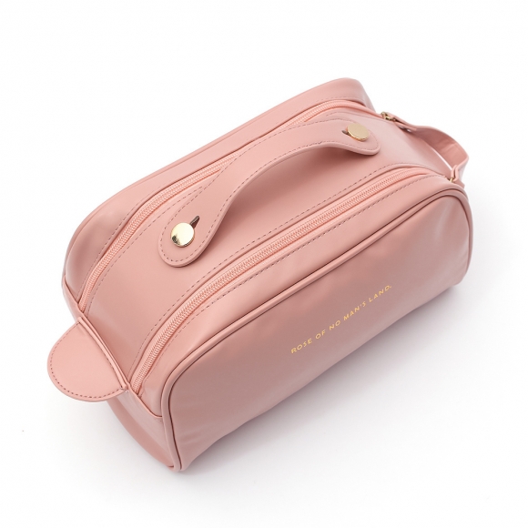 빅오픈 대용량 메이크업 파우치(핑크)