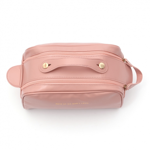 빅오픈 대용량 메이크업 파우치(핑크)