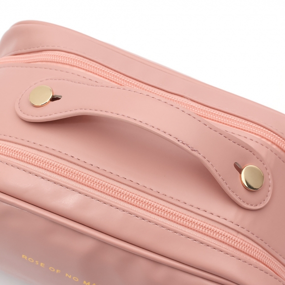 빅오픈 대용량 메이크업 파우치(핑크)