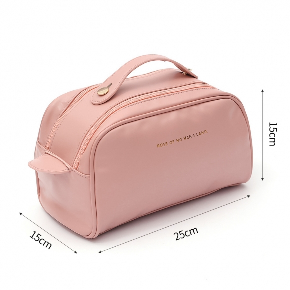 빅오픈 대용량 메이크업 파우치(핑크)