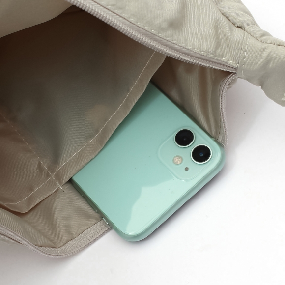 데일리 반달 크로스백(베이지)