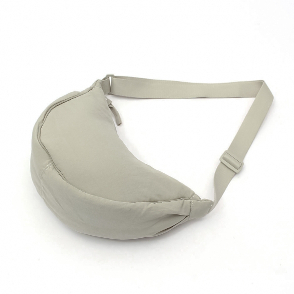 데일리 반달 크로스백(베이지)