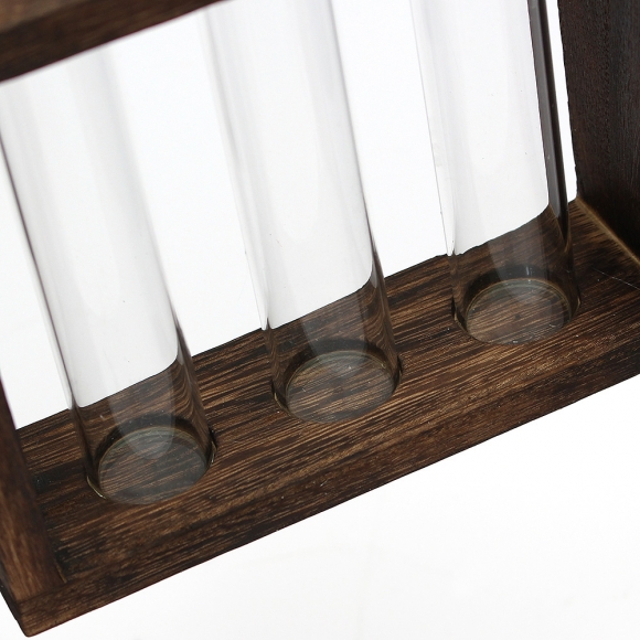 꽃과여백 우드프레임 시험관 꽃병(3구)