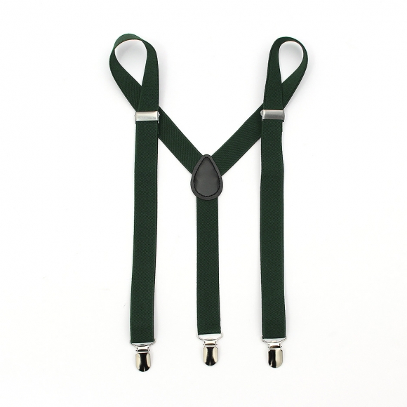 베이직 3클립 멜빵 2p세트(다크그린)