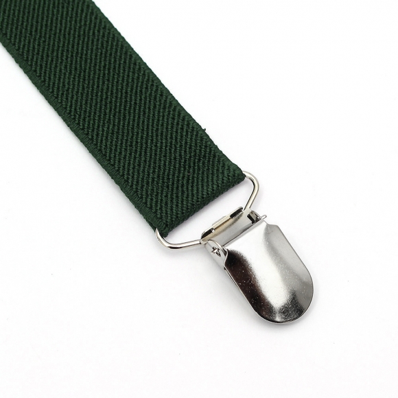 베이직 3클립 멜빵 2p세트(다크그린)