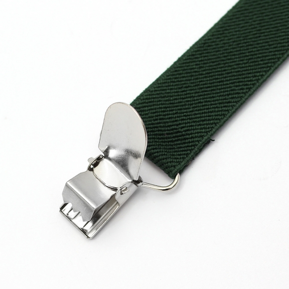 베이직 3클립 멜빵 2p세트(다크그린)