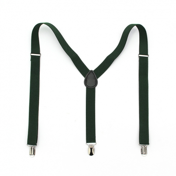 베이직 3클립 멜빵 2p세트(다크그린)