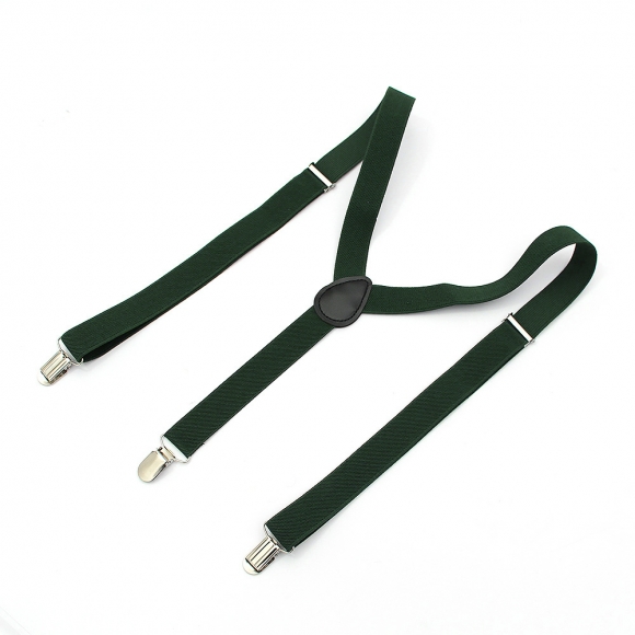 베이직 3클립 멜빵 2p세트(다크그린)