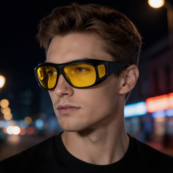 넓은시야 편광 선글라스(옐로우)