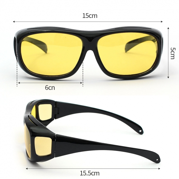 넓은시야 편광 선글라스(옐로우)
