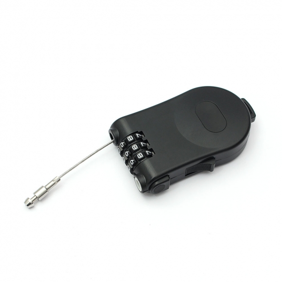 [영달철물] 세이프락 와이어 자물쇠 90cm(블랙)