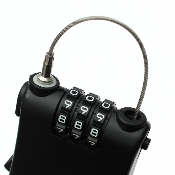 [영달철물] 세이프락 와이어 자물쇠 90cm(블랙)