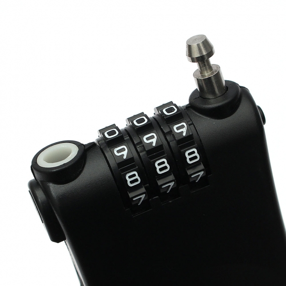 [영달철물] 세이프락 와이어 자물쇠 90cm(블랙)