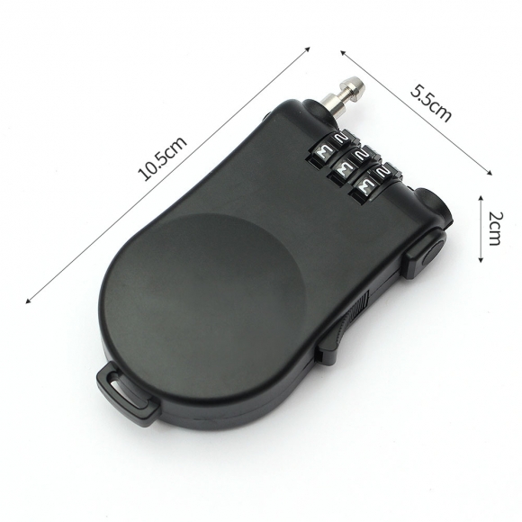 [영달철물] 세이프락 와이어 자물쇠 90cm(블랙)