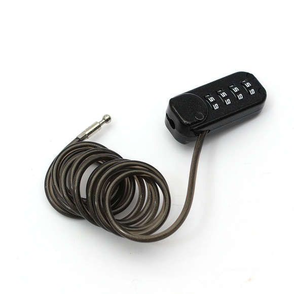 [영달철물] 락모어 와이어 자물쇠 110cm(블랙)