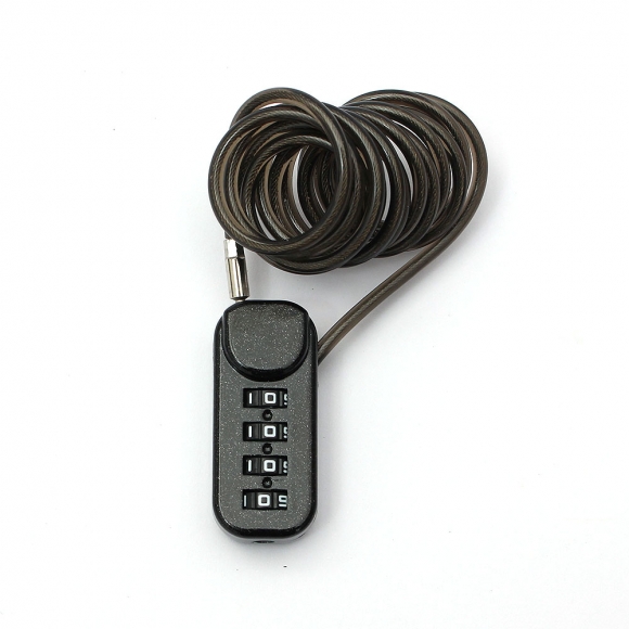 [영달철물] 락모어 와이어 자물쇠 110cm(블랙)