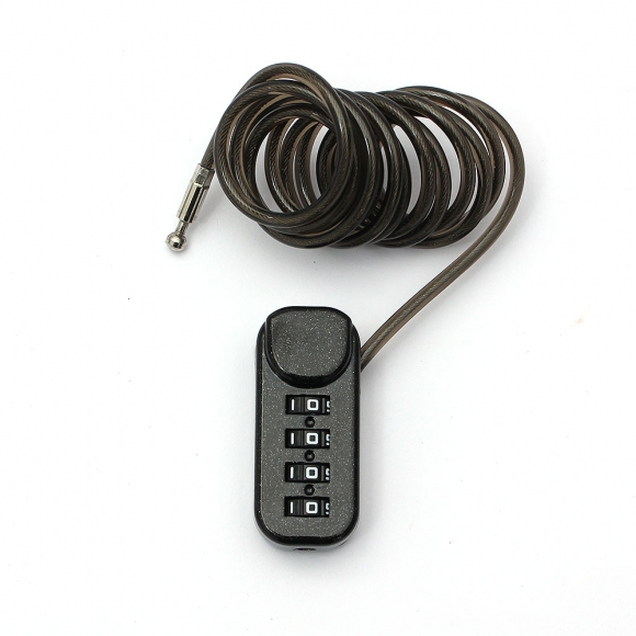 [영달철물] 락모어 와이어 자물쇠 110cm(블랙)