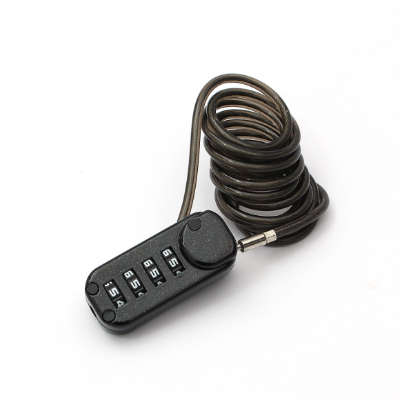 [영달철물] 락모어 와이어 자물쇠 110cm(블랙)