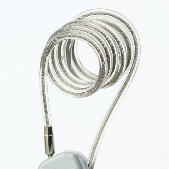 [영달철물] 락모어 와이어 자물쇠 60cm(그레이)