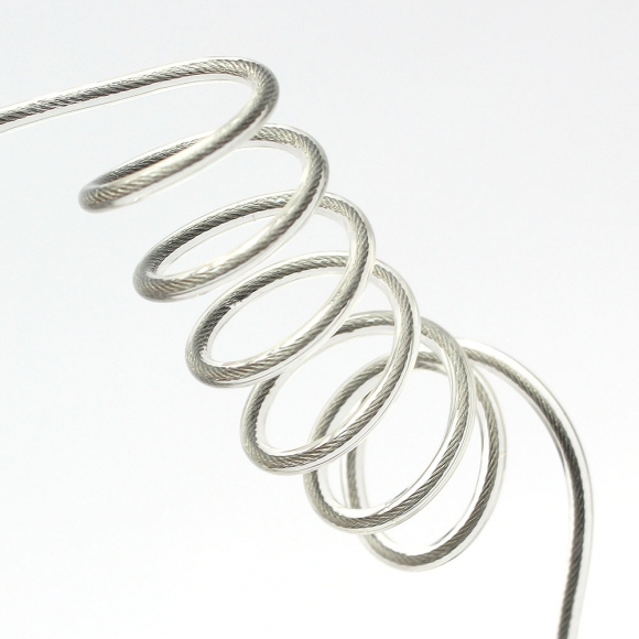 [영달철물] 락모어 와이어 자물쇠 60cm(그레이)