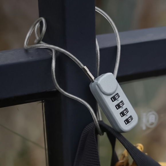 [영달철물] 락모어 와이어 자물쇠 60cm(그레이)