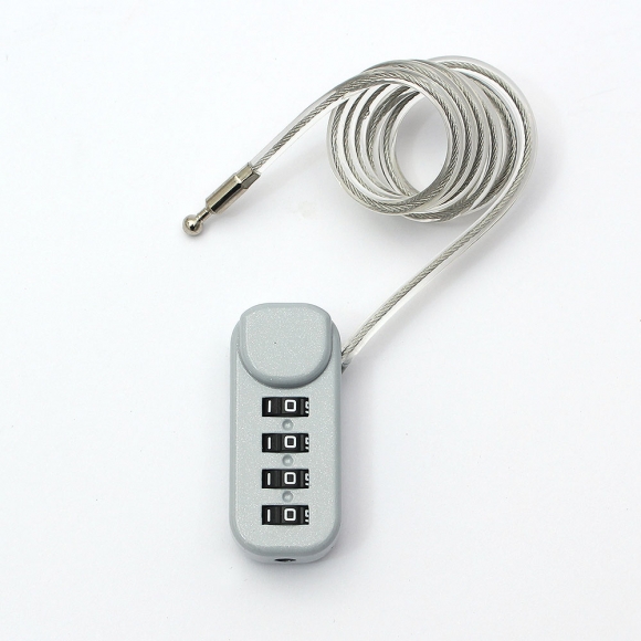 [영달철물] 락모어 와이어 자물쇠 60cm(그레이)