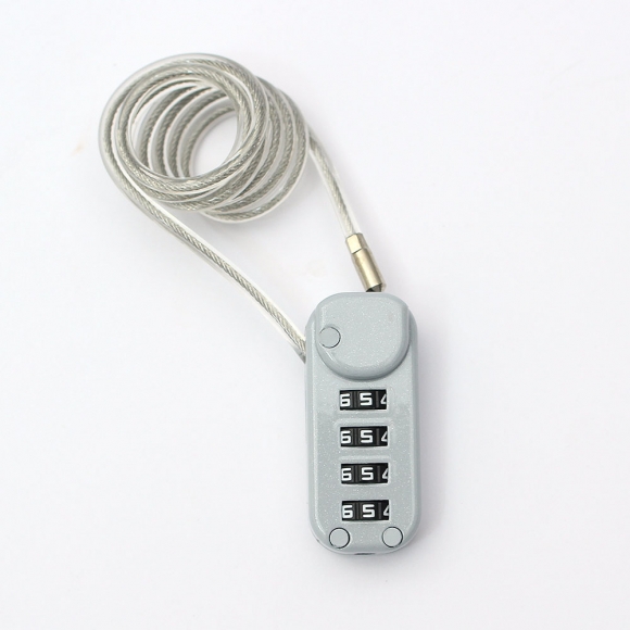 [영달철물] 락모어 와이어 자물쇠 60cm(그레이)