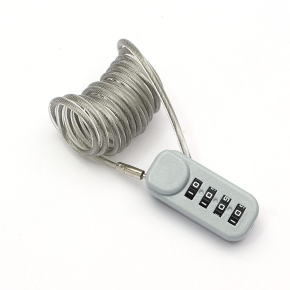 [영달철물] 락모어 와이어 자물쇠 120cm(그레이)