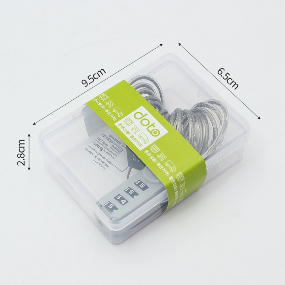 [영달철물] 락모어 와이어 자물쇠 120cm(그레이)