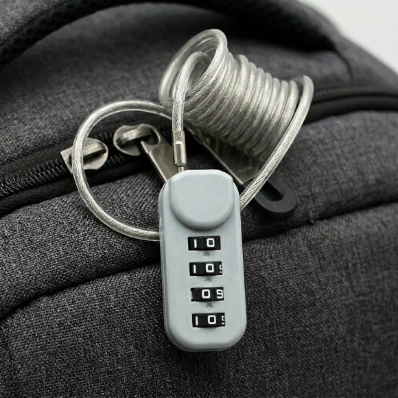 [영달철물] 락모어 와이어 자물쇠 120cm(그레이)