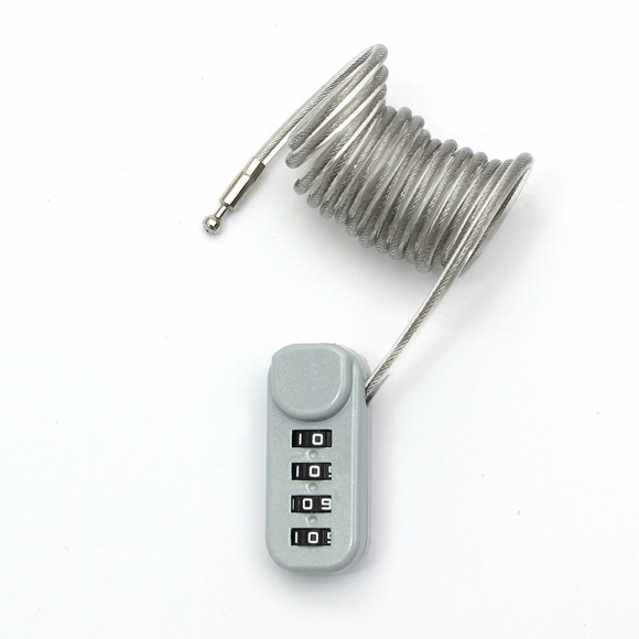 [영달철물] 락모어 와이어 자물쇠 120cm(그레이)