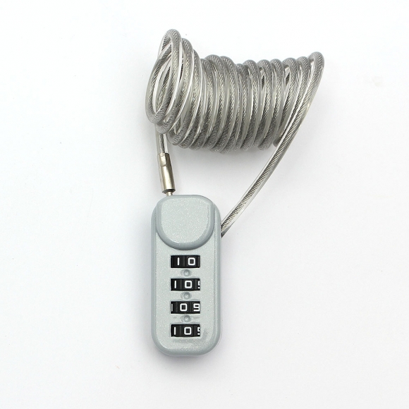 [영달철물] 락모어 와이어 자물쇠 120cm(그레이)