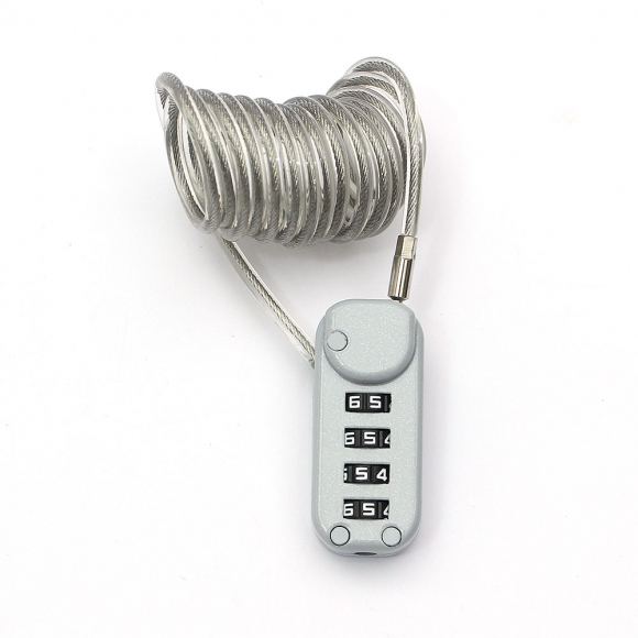 [영달철물] 락모어 와이어 자물쇠 120cm(그레이)