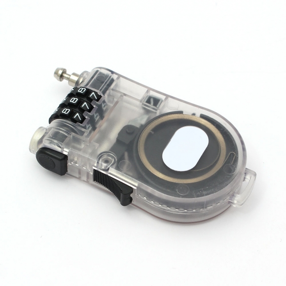 [영달철물] 세이프락 와이어 자물쇠 90cm(투명)