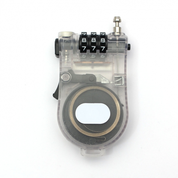 [영달철물] 세이프락 와이어 자물쇠 90cm(투명)